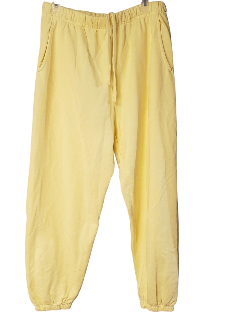 DAILY DRILLS Women's Lightweight Yellow Jogger Pants Size M/L